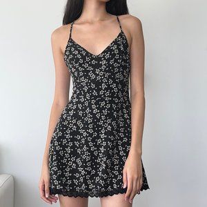 Vintage floral mini dress